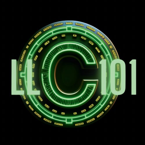 Circular green logo with a C alligned with LL 101